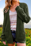 Solid Hollowed Out V Neck Cardigans(6 Colors)