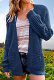 Solid Hollowed Out V Neck Cardigans(6 Colors)