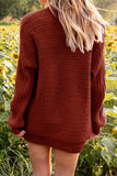 Solid Hollowed Out V Neck Cardigans(6 Colors)