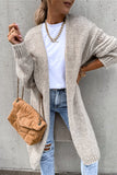 Solid Patchwork V Neck Cardigans(4 Colors)