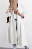 Elegant Solid Color Turndown Collar Outerwear(6 Colors)