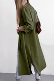 Elegant Solid Color Turndown Collar Outerwear(6 Colors)