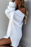 Elegant Solid Color V Neck Sweaters