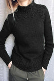 Solid Color Half A Turtleneck Sweaters(6 Colors)