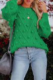 Sweet Solid Color O Neck Sweaters(7 Colors)