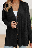 Solid Buttons V Neck Cardigans(5 Colors)