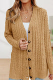 Solid Buttons V Neck Cardigans(5 Colors)