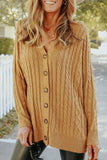 Solid Buttons V Neck Cardigans(5 Colors)