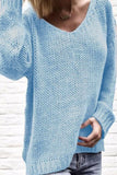 Solid Color V Neck Sweaters(6 Colors)