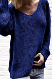 Solid Color V Neck Sweaters(6 Colors)