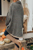 Striped Pocket Turtleneck Sweaters(4 Colors)