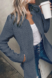 Retro Pocketed Heather Grey Slim Coat(3 Colors)