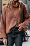 High Neck Loose Knit Sweater