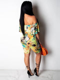 2 Piece Floral Ruffle Tops+High Waist Shorts Sets Loveclb