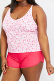 Plus Size Two-Piece Swimsuit in Blossom Pink