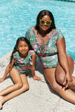 Girl Sage Mother Daughter Swimwear