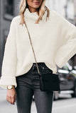 High Neck Loose Knit Sweater