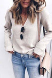 Sexy V-neck Knitted Sweater(5 Colors)