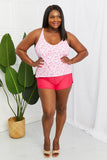 Plus Size Two-Piece Swimsuit in Blossom Pink