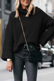 High Neck Loose Knit Sweater