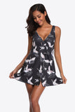 Sunset and Swim Plus Size Animal Print Tankini Swim Dress