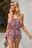 Smocked Waist Strapless Romper