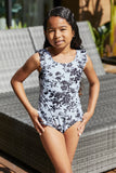 Girl One-Piece Swimsuit Mother Daughter Swimwear