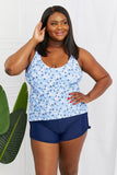 Plus Size Two-Piece Swimsuit in Blossom Navy