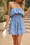 Strapless Layered Smocked Romper