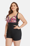 Plus Size Two-Tone One-Piece Swimsuit DD+ Swim