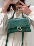 Casual Crocodile Pattern Crossbody Bags Loveclb