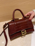 Casual Crocodile Pattern Crossbody Bags Loveclb