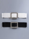 Elegant Rhinestone Leather Waist Belts Loveclb