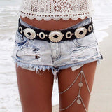 Metal Beaded Leg Chain Thigh Chain