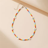 Summer Bloom Bohemian Bead Shell Necklace