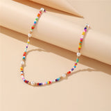 Summer Bloom Bohemian Bead Shell Necklace