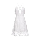 Summer of Love Backless Lace Bohemian Mini Dress