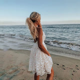 Summer of Love Backless Lace Bohemian Mini Dress