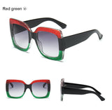 Sunset and Swim Oversized Square Dual Color Sunglasses