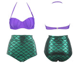 Princess Of The Sea Plus Size Mermaid High Waist Bikini