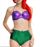 Princess Of The Sea Plus Size Mermaid High Waist Bikini