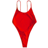 Sexy High Cut Micro Thong One Piece Swimsuit