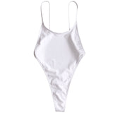 Sexy High Cut Micro Thong One Piece Swimsuit