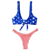 Gorgeous American Flag Thong Cheeky Bikini