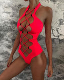 Summer Siren Extreme Cut Out Hollow Out Monokini Swimsuit