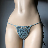 Mini Micro See Through G-Strings Crochet Bikini Thongs