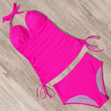 Sunset And Swim Tummy Control Two Piece Push Up Bikini Swimwear