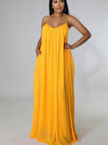 Loose Spaghetti Strap Sleeveless Maxi Dresses Loveclb