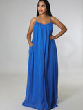 Loose Spaghetti Strap Sleeveless Maxi Dresses Loveclb