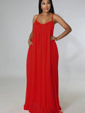 Loose Spaghetti Strap Sleeveless Maxi Dresses Loveclb